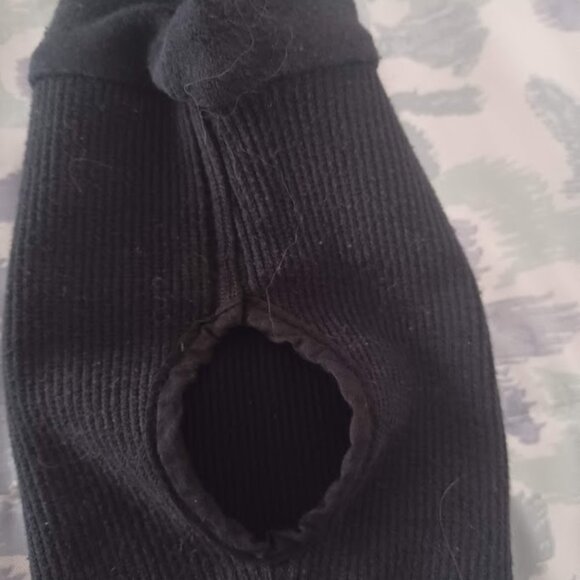 Abercrombie & Fitch Women’s Full Zip Hoodie Jacket Black M Thumb Holes Mock Neck - Picture 5 of 8